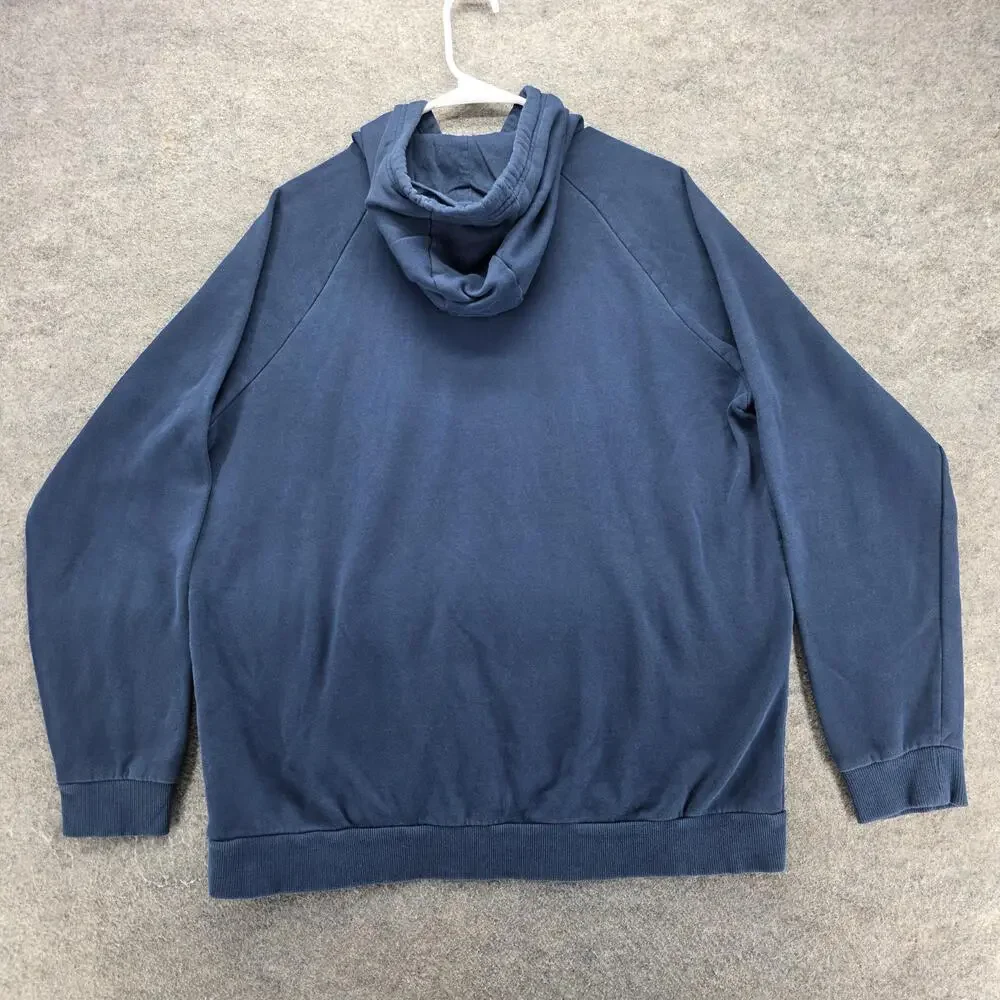 Under Armour Hoodie Mens XL Blue Pullover Hooded Pockets Graphic Fleece